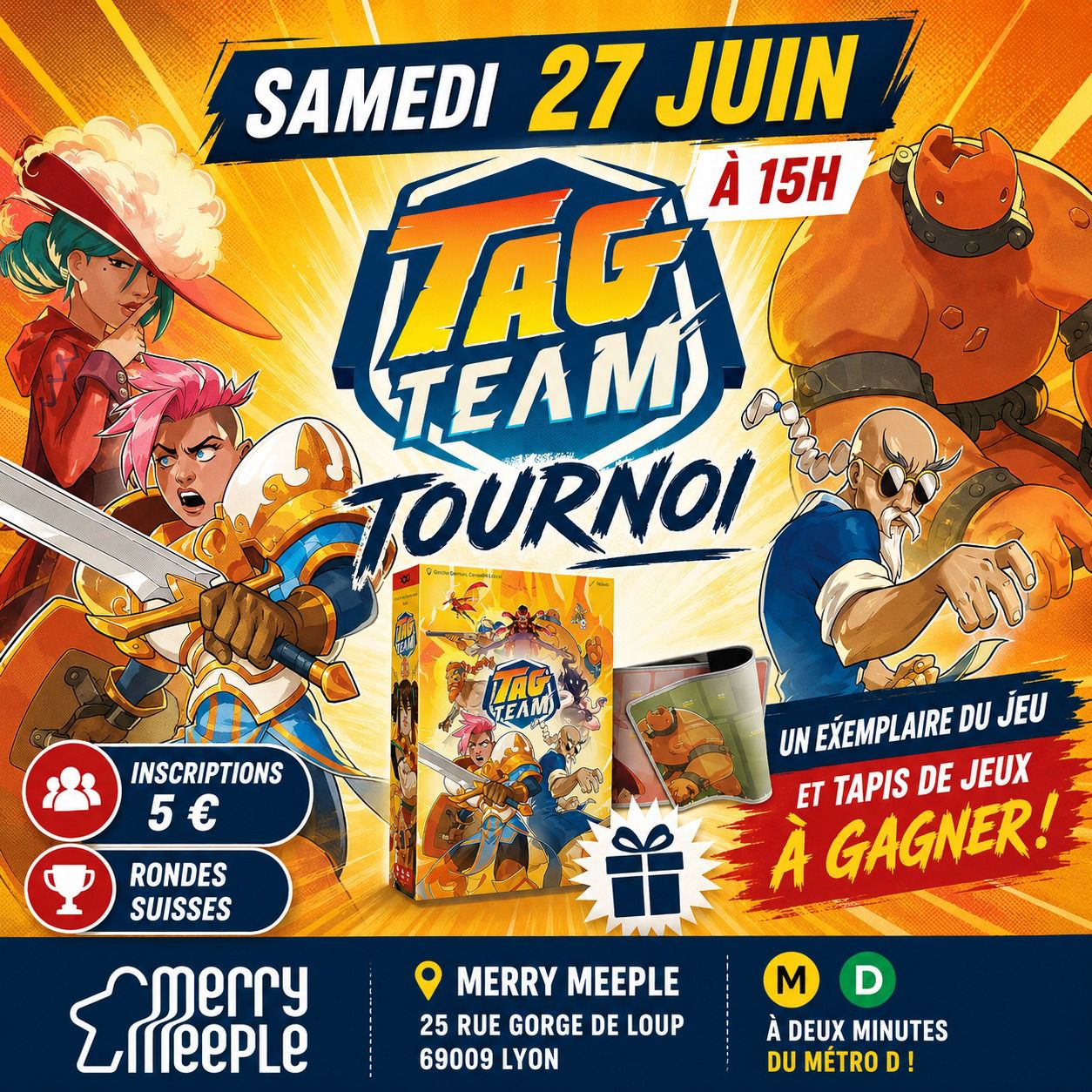 affiche tournoi tag team